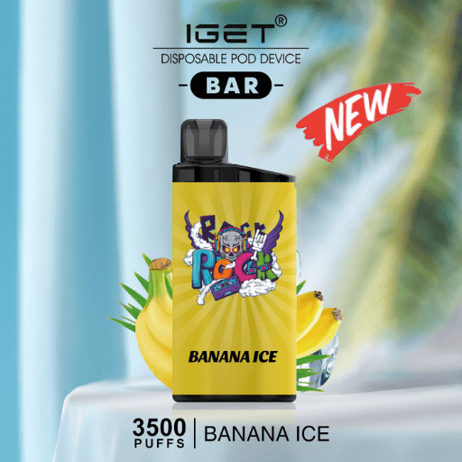 IGET BAR BANANA ICE 3500 Puffs Disposable Vape - Image 2