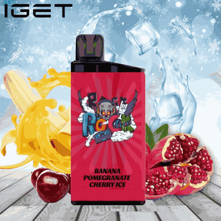 IGET BAR BANANA POMEGRANATE CHERRY ICE 3500 Puffs Disposable Vape - Image 2