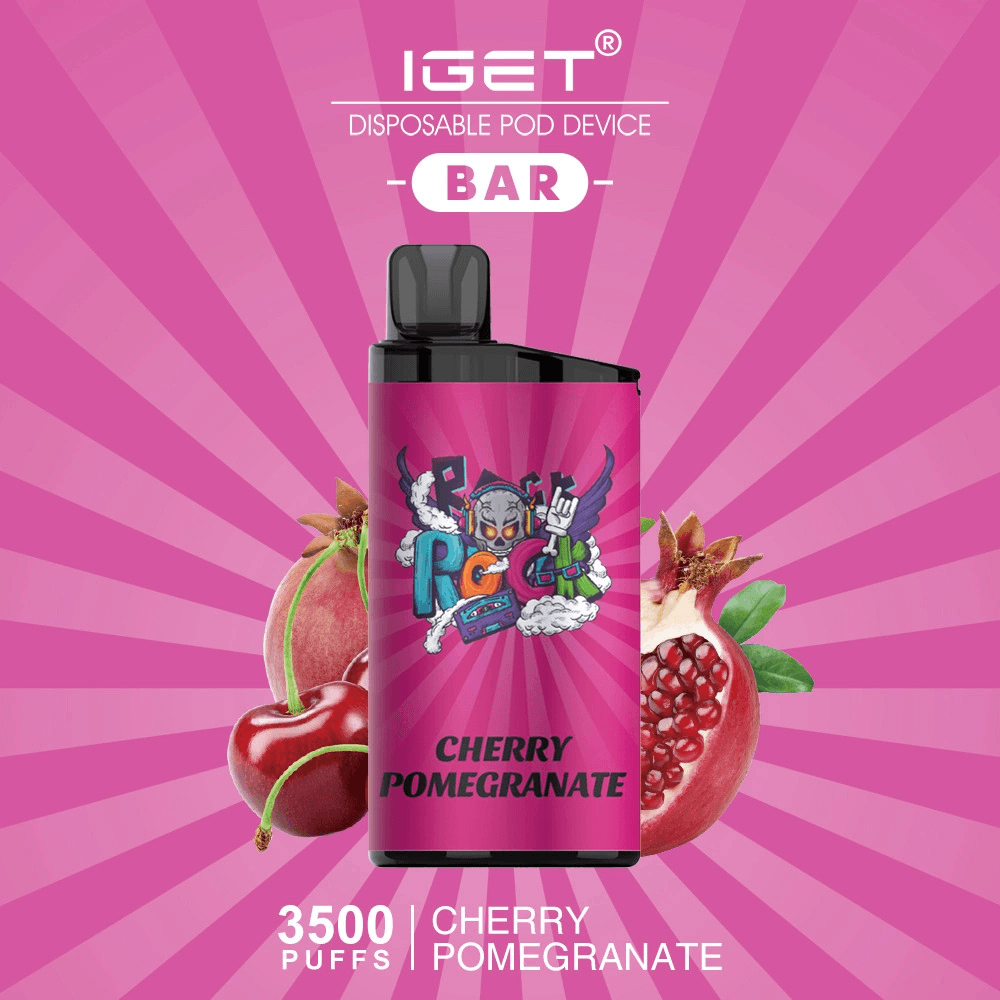 IGET BAR CHERRY POMEGRANATE 3500 Puffs Disposable Vape - Image 2
