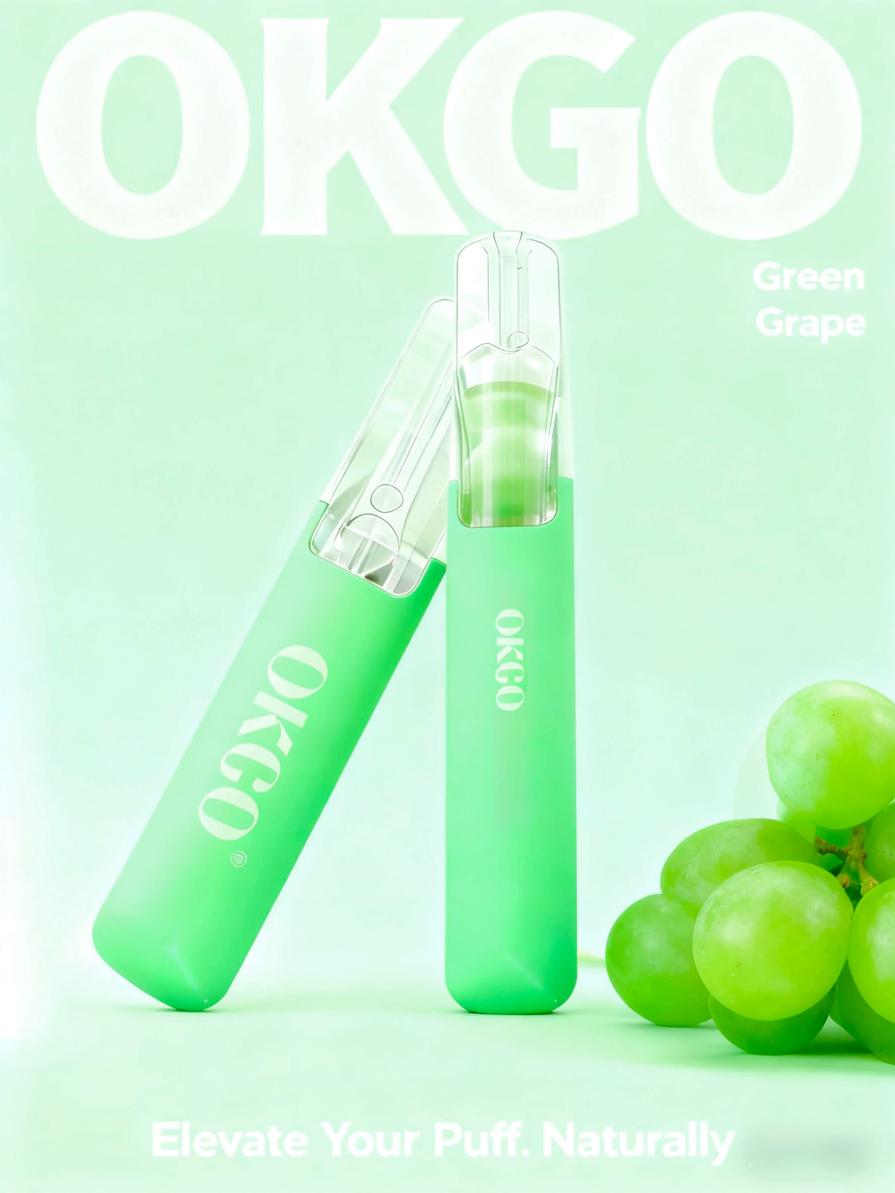 OKGO 6500 Puffs Green Grape -3 Pack