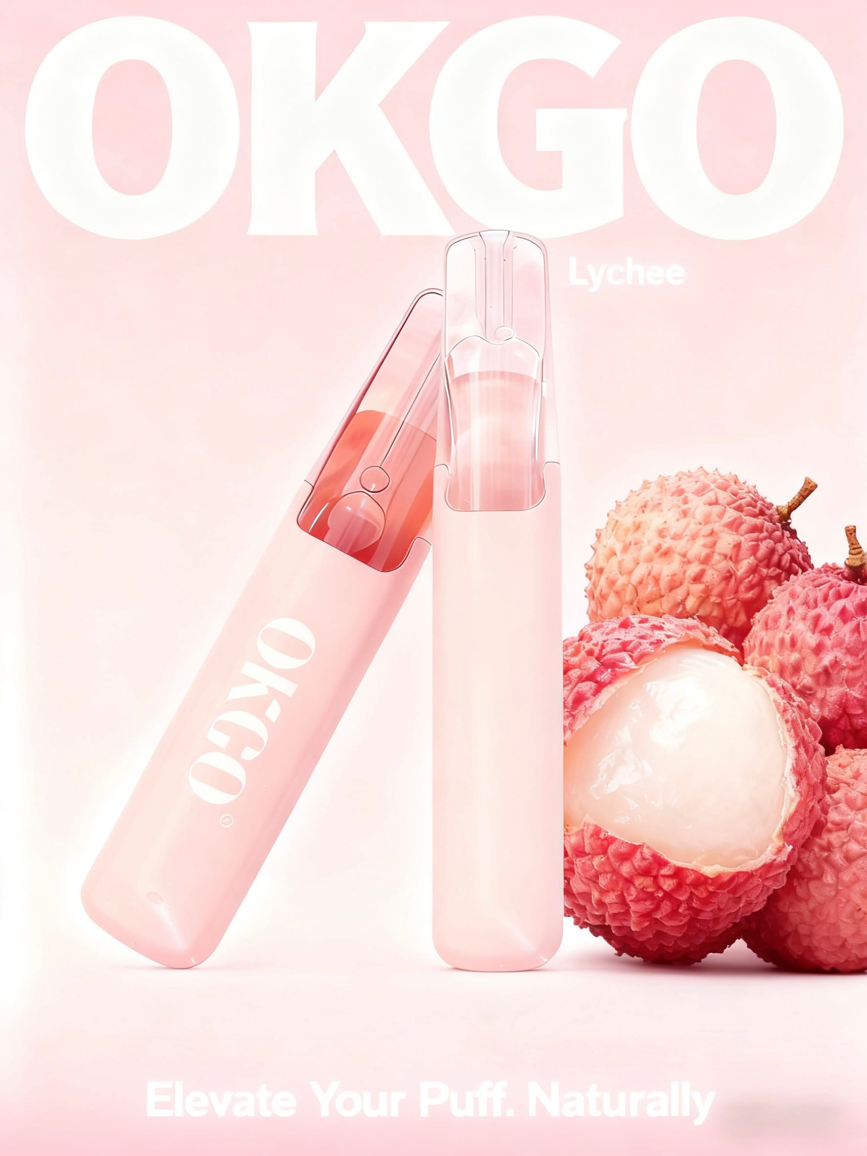 OKGO 6500 Puffs Lychee-3 Pack
