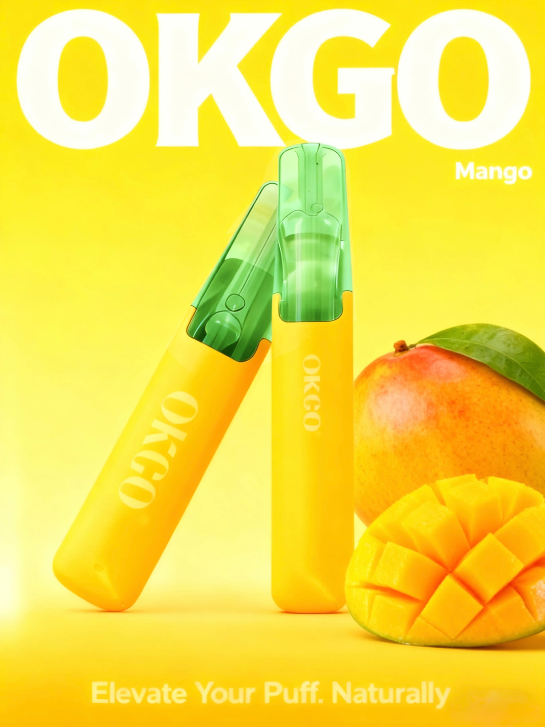 OKGO 6500 Puffs Mango-3 Pack