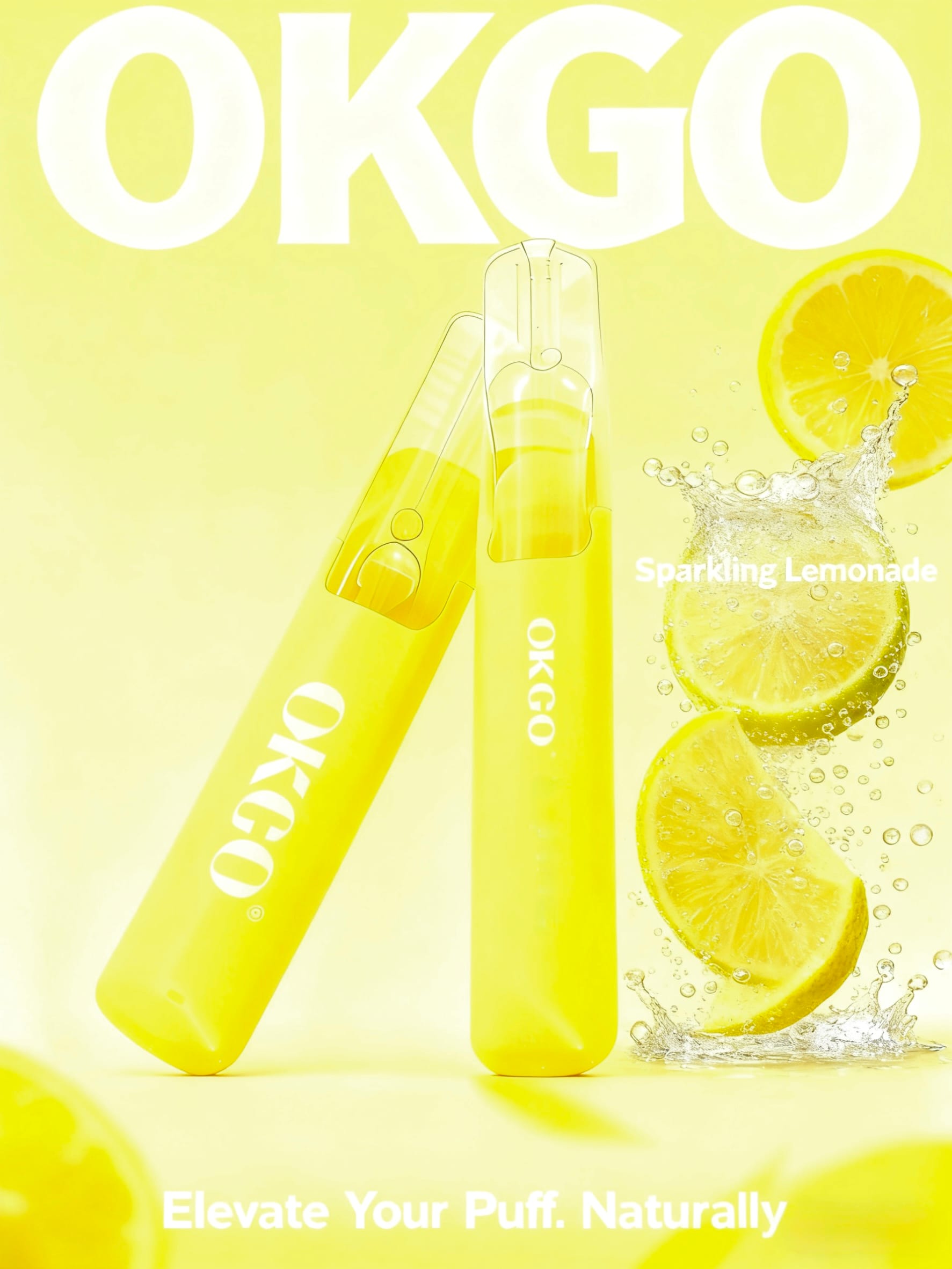 OKGO 6500 Puffs Sparkling Lemonade-3 Pack