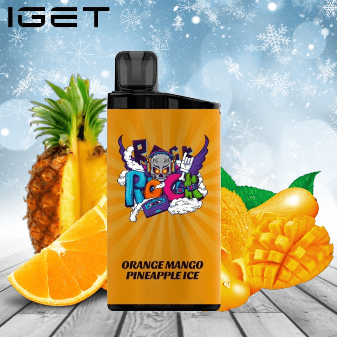 IGET BAR ORANGE MANGO PINEAPPLE ICE 3500 Puffs Disposable Vape - Image 2