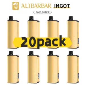 Alibarbar Ingot 9000 puffs-20 pack Multiple flavors