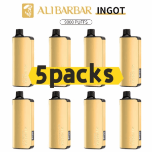 Alibarbar Ingot 9000 puffs-5 pack Multiple flavors-Japan